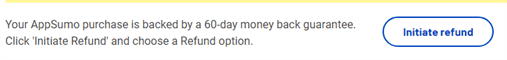 AppSumo 60 day money back guarantee