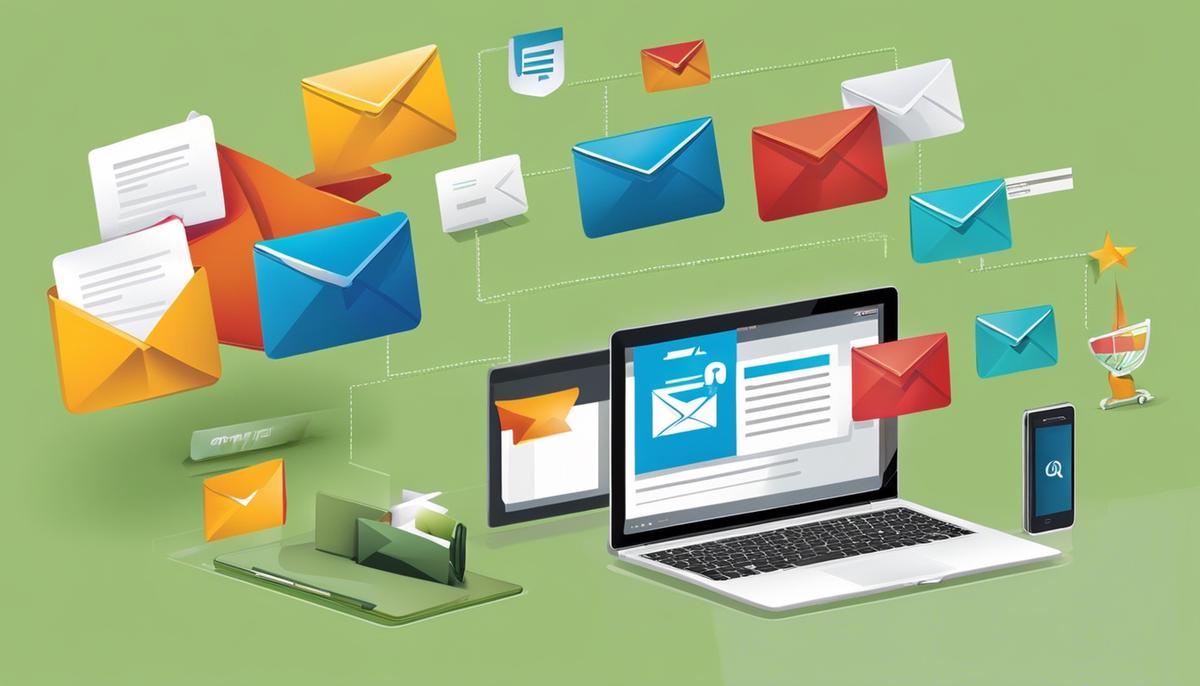 An image depicting the power of email marketing in driving business success.
