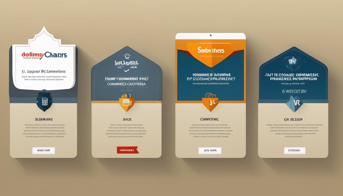 A comparison image of different e-commerce platforms showing the features and pricing for each platform.
