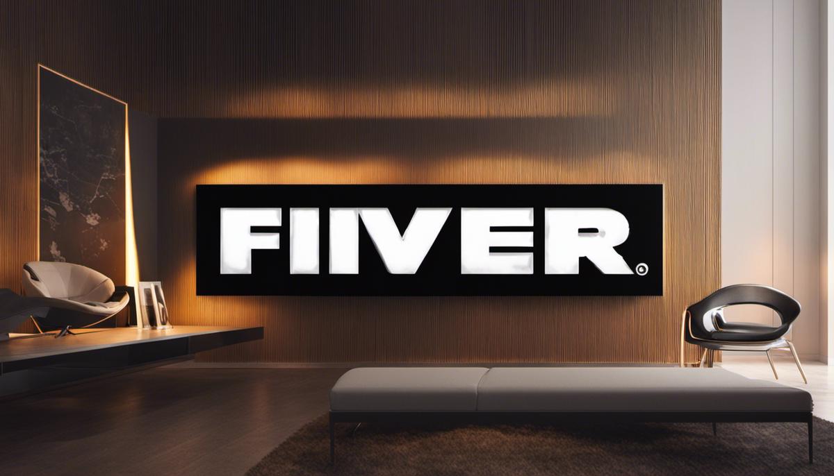 Image of Fiverr logo with dashes instead of spaces