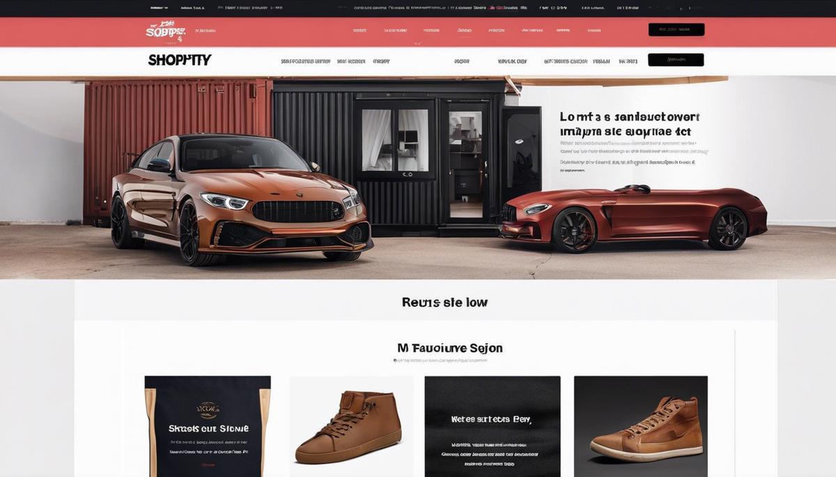 Image description: A screenshot of a Shopify store with optimized design and conversion features.
